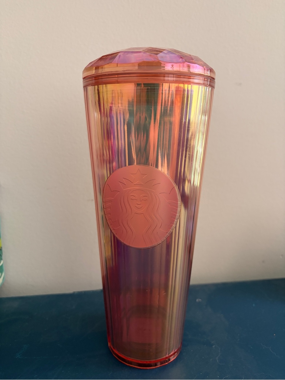 Starbucks Iridescent Rose Gold Travel Tumbler